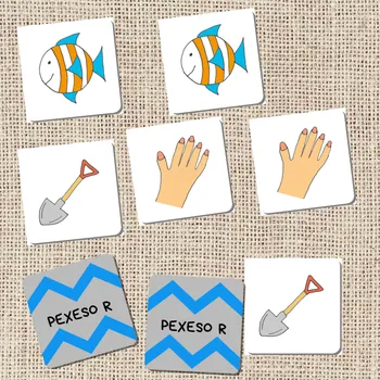 Pexeso Oskola Pexeso - výslovnost hlásky R