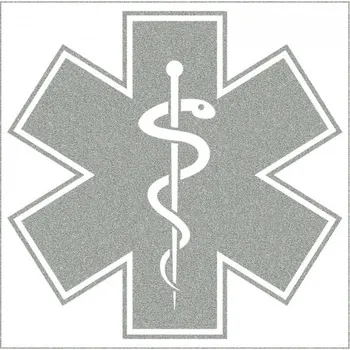 Engross Reflexní nažehlovací obrázky Znak lékárna - hvězda života