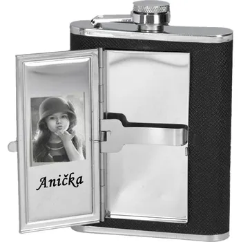 Žertovný předmět Placatice velká s pouzdrem na cigarety černá