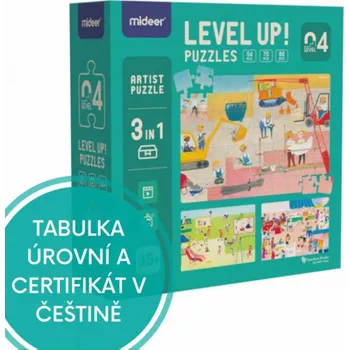 Puzzle Puzzle s pytlíčky na uložení a certifikátem - Mideer - LEVEL 04 - Města