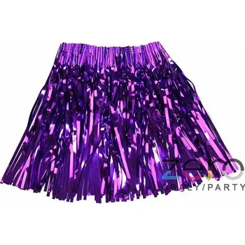 Karnevalový doplněk Sukně fóliová 40 cm - fialová