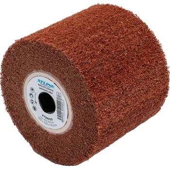 Brusný kotouč XTLINE Nylonový satinovací válec vliesový | 120x100 mm zr. 180