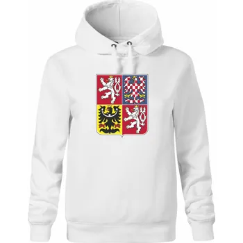 Dámská mikina ON-DESIGN Mikina dámská s českým znakem 2 Velikost: 2XL, Barva: bílá