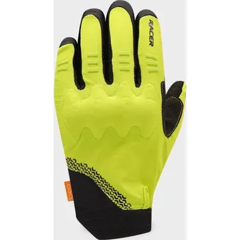 Moto rukavice Rukavice ROCK 3, RACER (černá/zelená) S