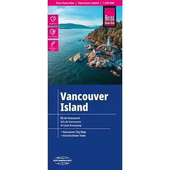 Reise Know-How Verlag mapa Vancouver Island 1:250 t./ Vancouver City 1:50 t. voděodolná