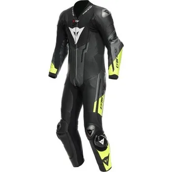 Moto kombinéza Dainese Dainese MISANO 3 PERF D-AIR Racing 1PC závodní kombinéza černá/fluo-žlutá vel.62 62