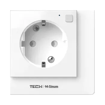 Elektrická zásuvka TECH STEROWNIKI Bezdrátová zásuvka s měřením proudu bílá SG-230 Tech Controls