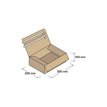 Úložný box Rychlouzavírací krabice 300x200x100mm, 10 ks