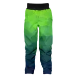 Wamu Softshellové kalhoty dětské Mozaika zelená Vel. 98-104