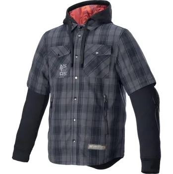 Moto bunda Košile MO.ST.EQ TARTAN, ALPINESTARS (šedá/černá) 2026 M