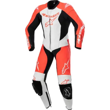 Moto kombinéza Jednodílná kombinéza GP PLUS 2, ALPINESTARS, dětská (červená fluo/bílá/černá) 2026 120