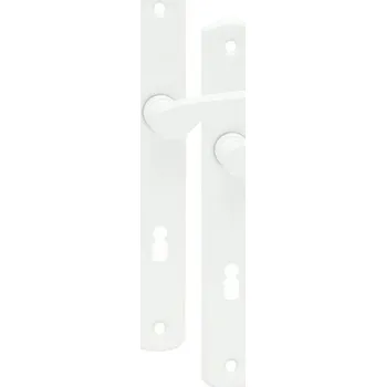 Dveřní kování Cobra Laura Economy dveřní kování - klika-klika / klíč / 72mm / bílá