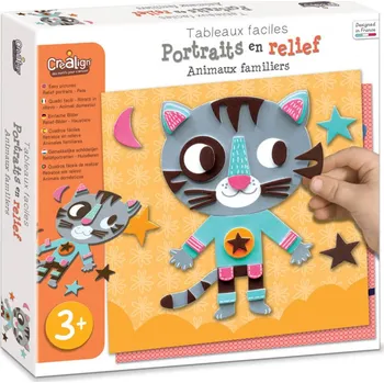 Dřevěná hračka Pěnové obrázky Domácí zvířátka 3+