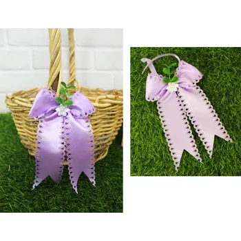 Velikonoční dekorace MrHome Velikonoce - OVOCE na velikonočním košíku FIOLET - 1 ks (ME-K)