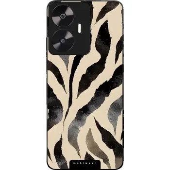 Pouzdro na mobilní telefon Lesklý kryt Mobiwear Glossy - Realme C55 - GA53G Zebří (Prémiové lesklé pouzdro, obal, kryt Mobiwear Glossy na mobil Realme C55 - GA53G Zebří, materiál Plast + TPU silikon - krytí po všech stranách, neošoupatelný potisk, tenké provedení, možnost přichycen