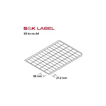 Speciální papír Etikety S&K 65ks na A4, 100 ks