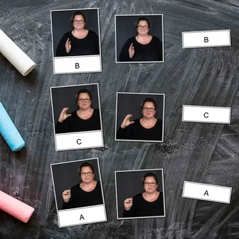 Pexeso Oskola Prstová abeceda jednoruční