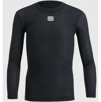 cyklistický dres SPORTFUL Cyklistické triko s dlouhým rukávem - TD MID - černá 14Y