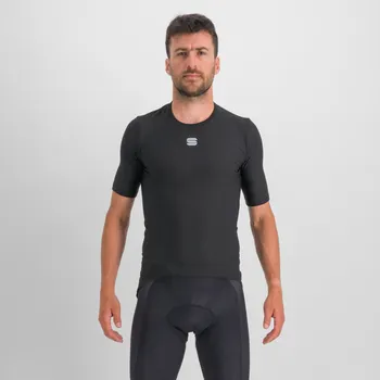 cyklistický dres SPORTFUL Cyklistické triko s krátkým rukávem - BODYFIT PRO - černá 2XL