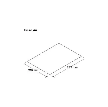 Samolepící etiketa Etikety matné 1ks na A4, 100 ks