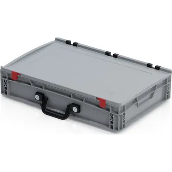 Přepravka na jídlo Přepravka EURO s víkem 60x40x13,5 - 1 madlo na dlouhé straně