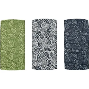 Helma na motorku Nákrčníky COMFY PAISLEY, OXFORD (sada 3 ks)