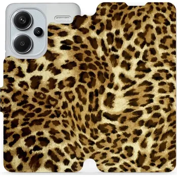 Pouzdro na mobilní telefon Flipové pouzdro Mobiwear - Xiaomi Redmi Note 13 Pro Plus 5G - VA33P Leopardí vzor (Knížkové flip pouzdro, obal, kryt na mobil Xiaomi Redmi Note 13 Pro Plus 5G - VA33P Leopardí vzor, materiál Umělá kůže + TPU - ochrana 360°, stojánek, silikonová vanička,)