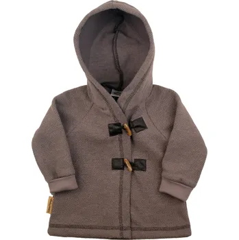 Kojenecká bunda taupe propínací kabátek