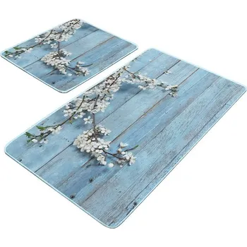 Koupelnová předložka Modré koupelnové předložky v sadě 2 ks 60x100 cm – Mila Home ID_1585514