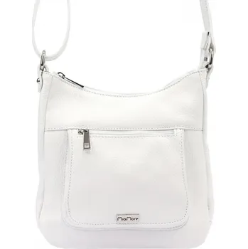 Kabelka MiaMore Kožená crossbody dámská kabelka bílá