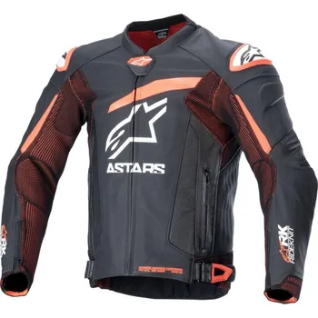 Moto bunda Bunda GP PLUS R 4 RIDEKNIT, ALPINESTARS (černá/červená fluo/bílá) 2026 54