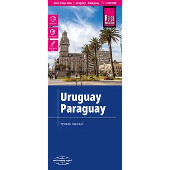 Reise Know-How Verlag mapa Uruguay,Paraguay 1:1,2 mil. voděodolná