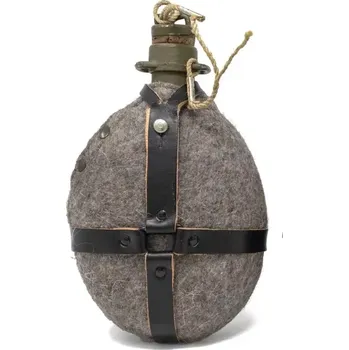 Kempingové nádobí Polní láhev Česká armáda - uzávěr KOREK (Originální polní láhev - čutora, komplet který používá Česká Armáda několik desítek let.)