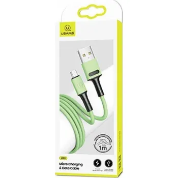 Datový kabel Usams USB-A - microUSB USB kabel 1 m zelený (69871-uniw)
