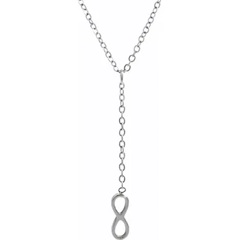 Náhrdelník JSB bijoux s.r.o. Ocelový náhrdelník se symbolem nekonečna na řetízku bez krystalů