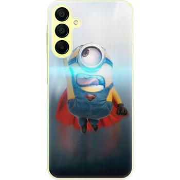 Pouzdro na mobilní telefon Odolné silikonové pouzdro iSaprio - Mimons Superman 02 - Samsung Galaxy A15 / A15 5G