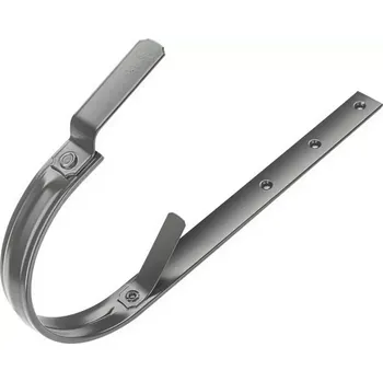 okap Žlabový hák 250 mm o délce 430 mm, pozink RAL 7016 antracit KJG