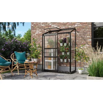 Skleník Zahradní skleník VITAVIA IDA 900, polykarbonát 4 mm, černý Varianta: skleník VITAVIA IDA 900 PC 4 mm černý LG3545