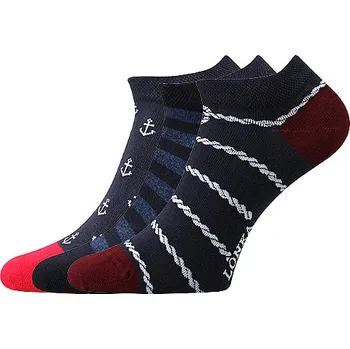 Dámské ponožky Kotníkové ponožky Lonka - Dedon, mix G Barva: Modrá tmavě, Velikost: 35-38