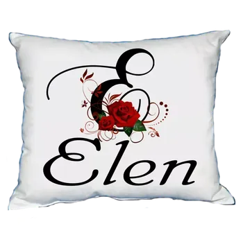 Dekorativní polštářek Polštář s dámským jménem ELEN Vínový (polštářek dámské jméno )