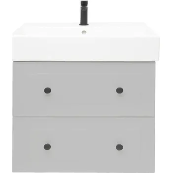 Koupelnový nábytek FORLI skříňka s umyv. SATINF8046 šedá FORLI80GMUSAT