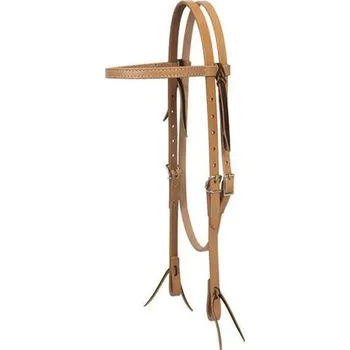 Stájové vybavení Westernová uzdečka WEAVER Turquoise Cross Skirting - světlá kůže