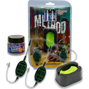 BENZAR MIX - Sada krmítek s montáží Method Rapid Long Cast Set 2 x 40 g