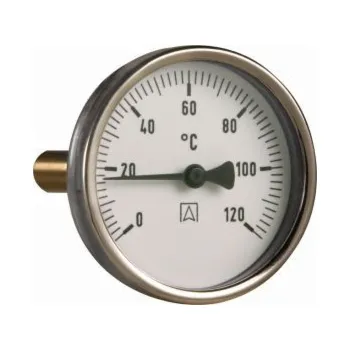 Kuchyňský teploměr Afriso Bimetalový teploměr BiTh 80,fi80 mm, 0÷120°C, L 150 mm, G1/2 sekera, třída 2 (63809)