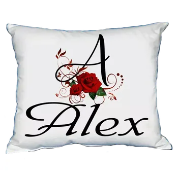 Dekorativní polštářek Polštář s dámským jménem ALEX (polštářek dámské jméno )