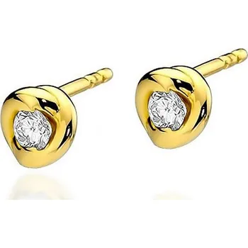 Hodinky Náušnice Bonore - Zlato 585 - Diamant 0-08 ct 128636