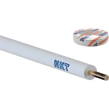 elektrický kabel Drát CY, H05V-U 0,5 bílý pevný vodič instalační měděný