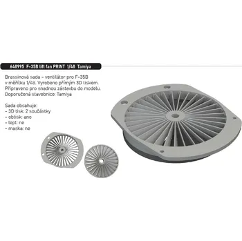 Plastikový model Eduard 1/48 F-35B lift fan PRINT (TAMIYA)