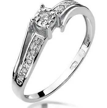 Hodinky Prsten Bonore - Bílé Zlato 585 - Diamant 0-05 Ct 109894