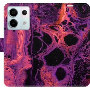 Pouzdro na mobilní telefon Flipové pouzdro iSaprio - Abstract Dark 02 - Xiaomi Redmi Note 13 Pro+ 5G